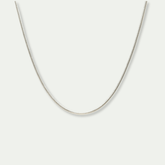 925 Silver Flat Snake Chain Necklace – Sleek & Minimal