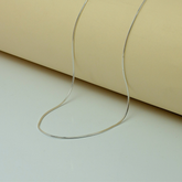 925 Silver Flat Snake Chain Necklace – Sleek & Minimal