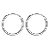 925 Sterling Silver Minimalist Hoops
