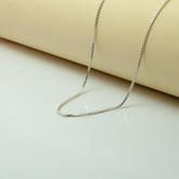 925 Silver Box Chain for Pendants – Sleek Minimal Design