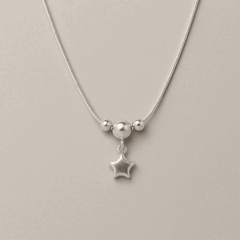 925 Silver Star Charm Pendant Necklace for Women - Zeno Jewels