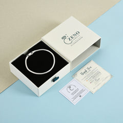 Classic Snake Chain 925 Silver Bracelet