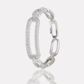 The Sparkle Link Sterling Silver Ring