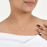 The Bow Sparkle 925 Silver Necklace