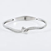 Amity Cuff Bangle in 925 Sterling Silver