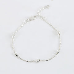 Stardust Link Bracelet in 925 Sterling Silver