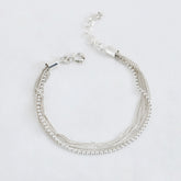 Cascade Link Bracelet in 925 Sterling Silver