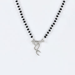 Bansuri Link Mangalsutra in 925 Sterling Silver