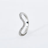Serene Wave Ring in 925 Sterling Silver