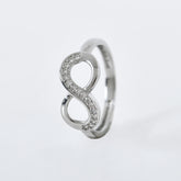 Infinity Ring in 925 Sterling Silver