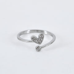 Nexus Heart Toe Rings in 925 Sterling Silver
