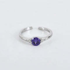 Purple Celestial Opal Toe Rings in 925 Sterling Silver