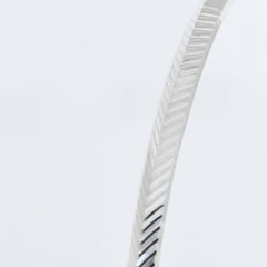 Men's Prism Textured Kada in 925 Sterling Silver