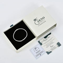 Amity Cuff Bangle in 925 Sterling Silver