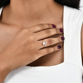 Opal Adjustable Ring in 925 Sterling Silver
