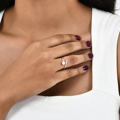 Opal Adjustable Ring in 925 Sterling Silver