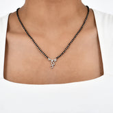 Bansuri Link Mangalsutra in 925 Sterling Silver