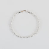 925 Sterling Silver Men’s Twisted Rope Bracelet