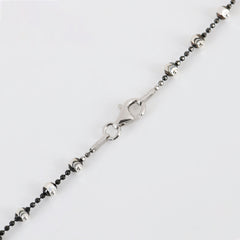 925 sterling silver beaded necklace