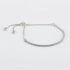 Italian Adjustable Silver Bracelet in 925 Sterling