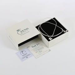 925 Sterling Silver Anklet with Ghungroo