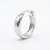 Men's Dome Hoops in 925 Sterling Silver
