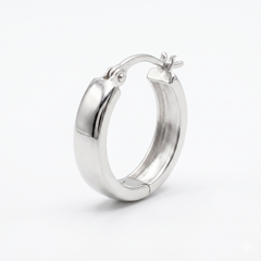 Men's Dome Hoops in 925 Sterling Silver