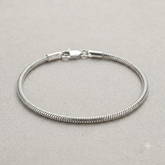 Classic Snake Chain 925 Silver Bracelet