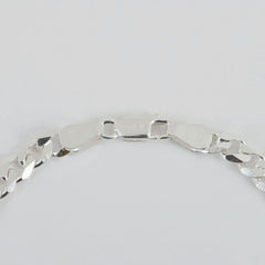 Men's 925 Silver Cuban Evil Eye Bracelet – Bold Protection - Zeno Jewels