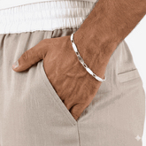 Forge Men’s Link Bracelet in 925 Sterling Silver - Zeno Jewels