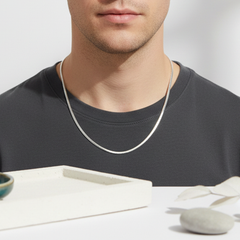 925 Sterling Silver Men’s Classic Chain