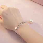 925 Sterling Silver Star Charm Bracelet - Zeno Jewels