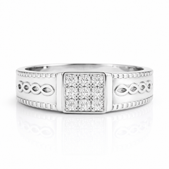 Men's Stellar Ring in 925 Sterling Silver - Zeno Jewels