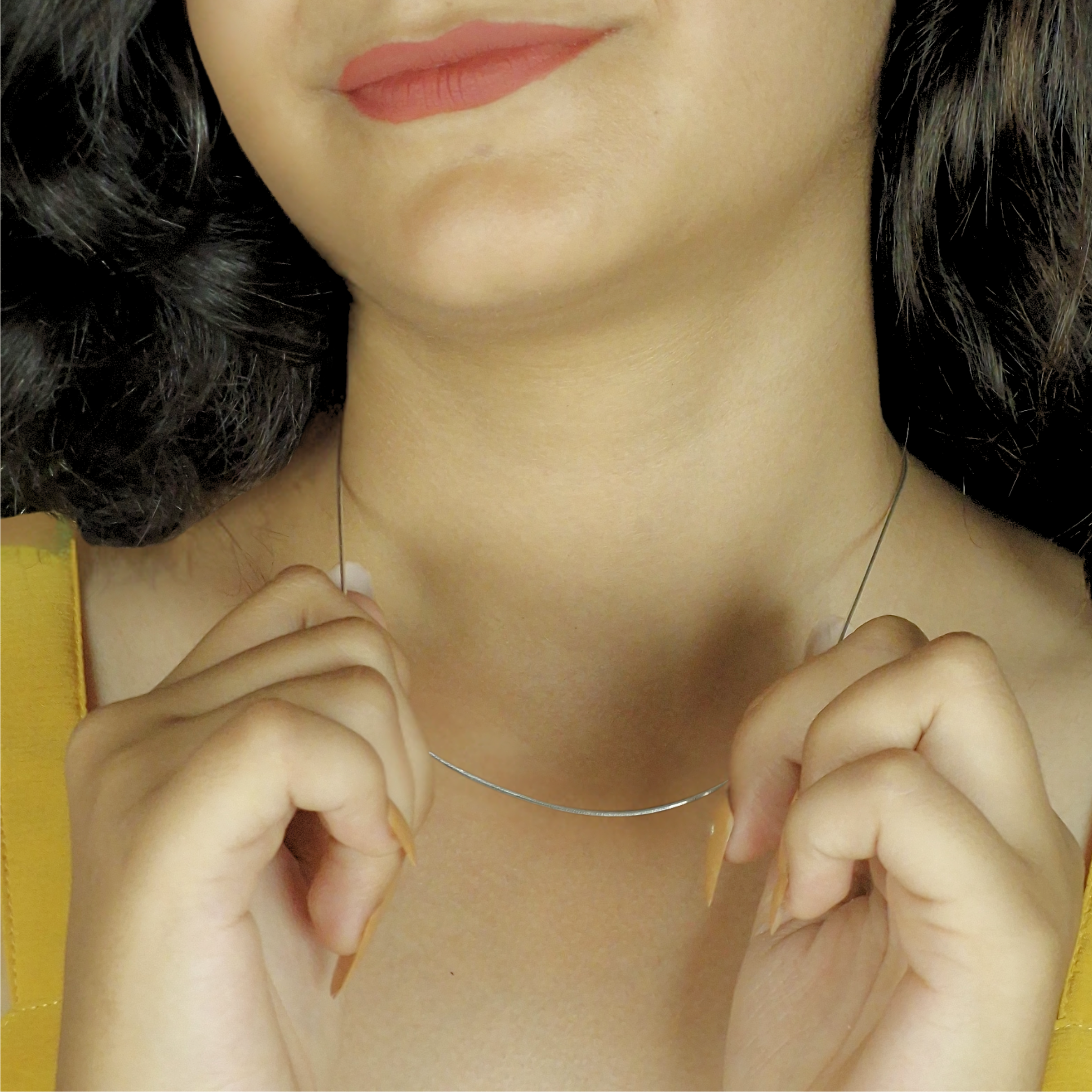 925 Silver Flat Snake Chain Necklace – Sleek & Minimal