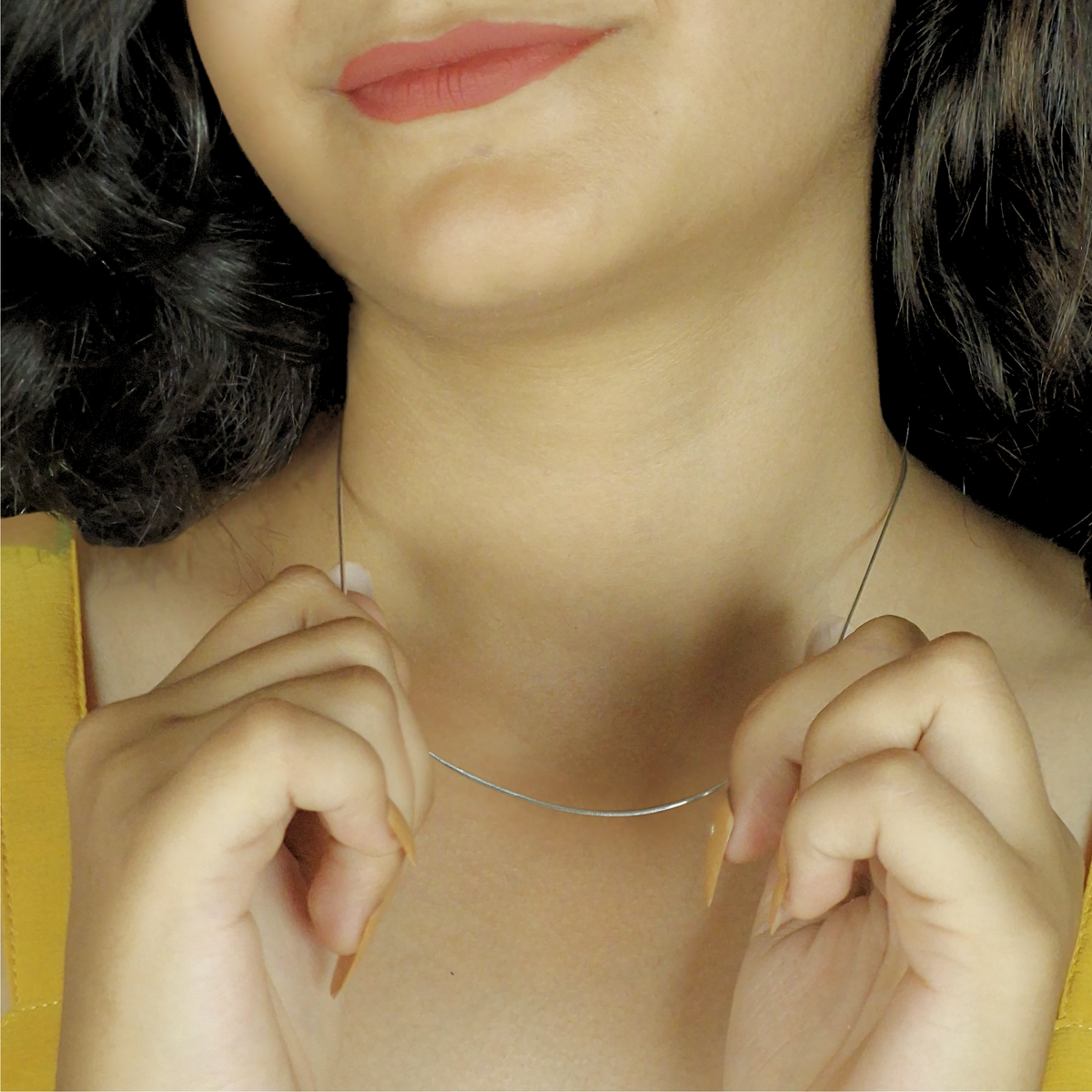 925 Silver Flat Snake Chain Necklace – Sleek & Minimal