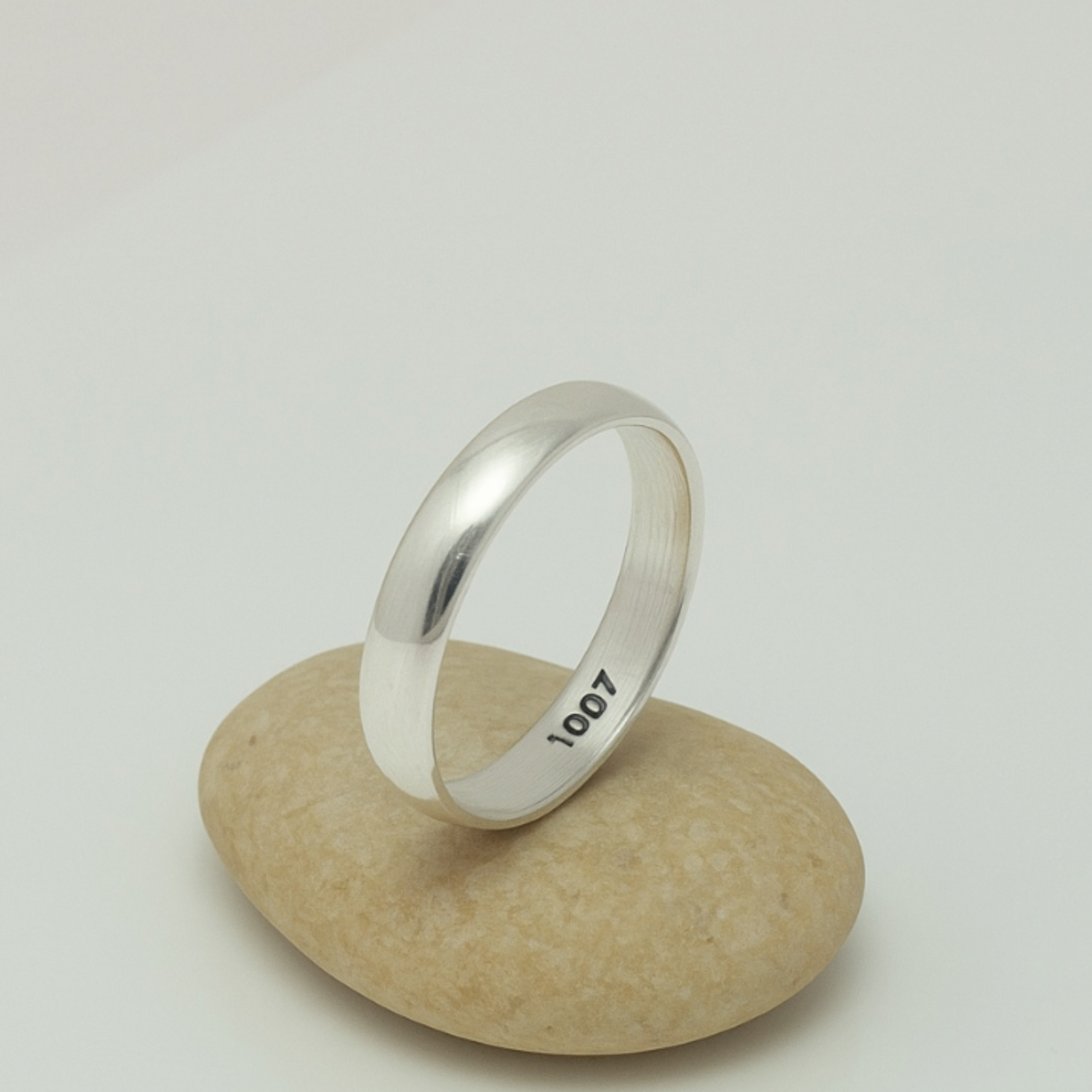Classic 925 Sterling Silver Band Ring – Unisex Minimal