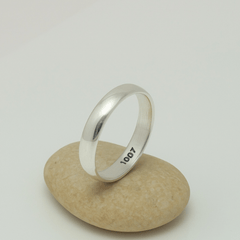 Classic 925 Sterling Silver Band Ring – Unisex Minimal