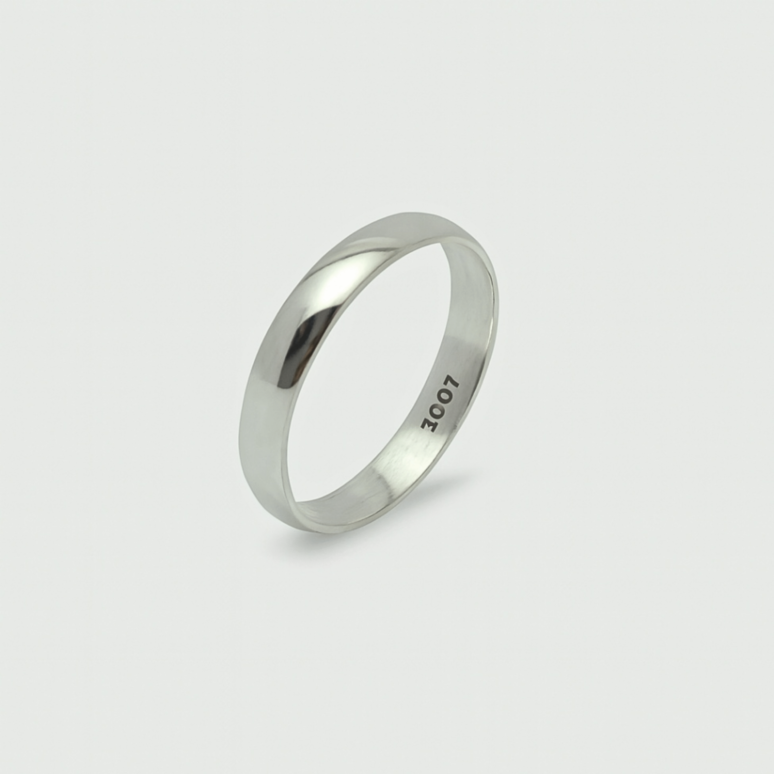 Classic 925 Sterling Silver Band Ring – Unisex Minimal