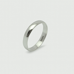 Classic 925 Sterling Silver Band Ring – Unisex Minimal