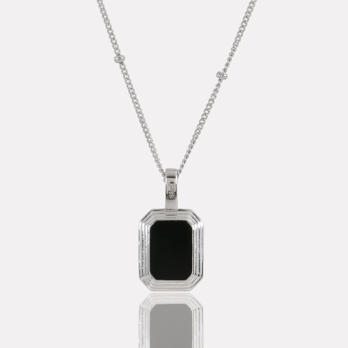 Luster 925 Sterling Silver Necklace – Elegant Reversible Design