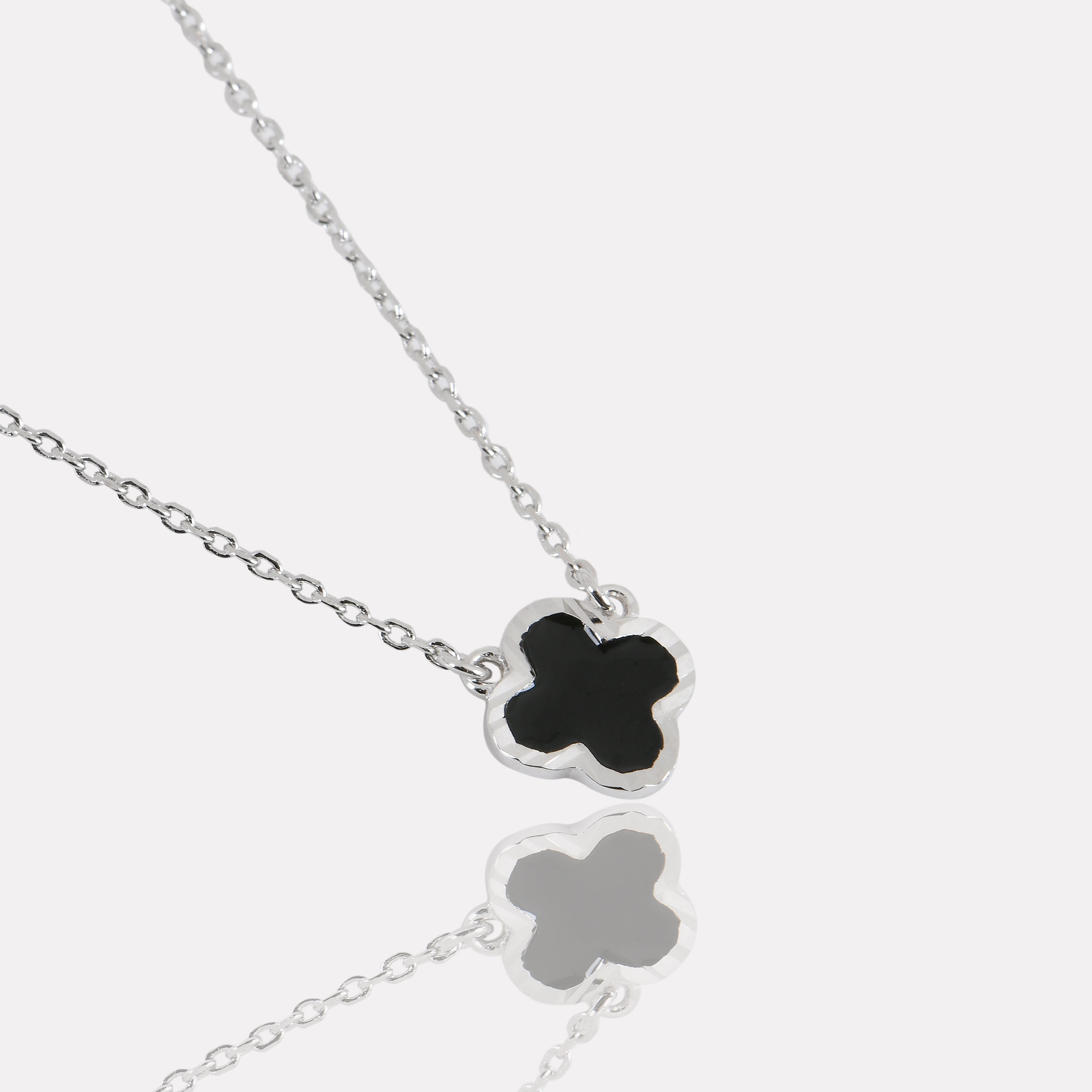 Black Clover 925 Silver Pendant