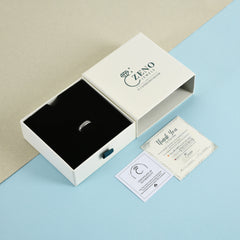 Black-Striped 925 Sterling Silver Ring