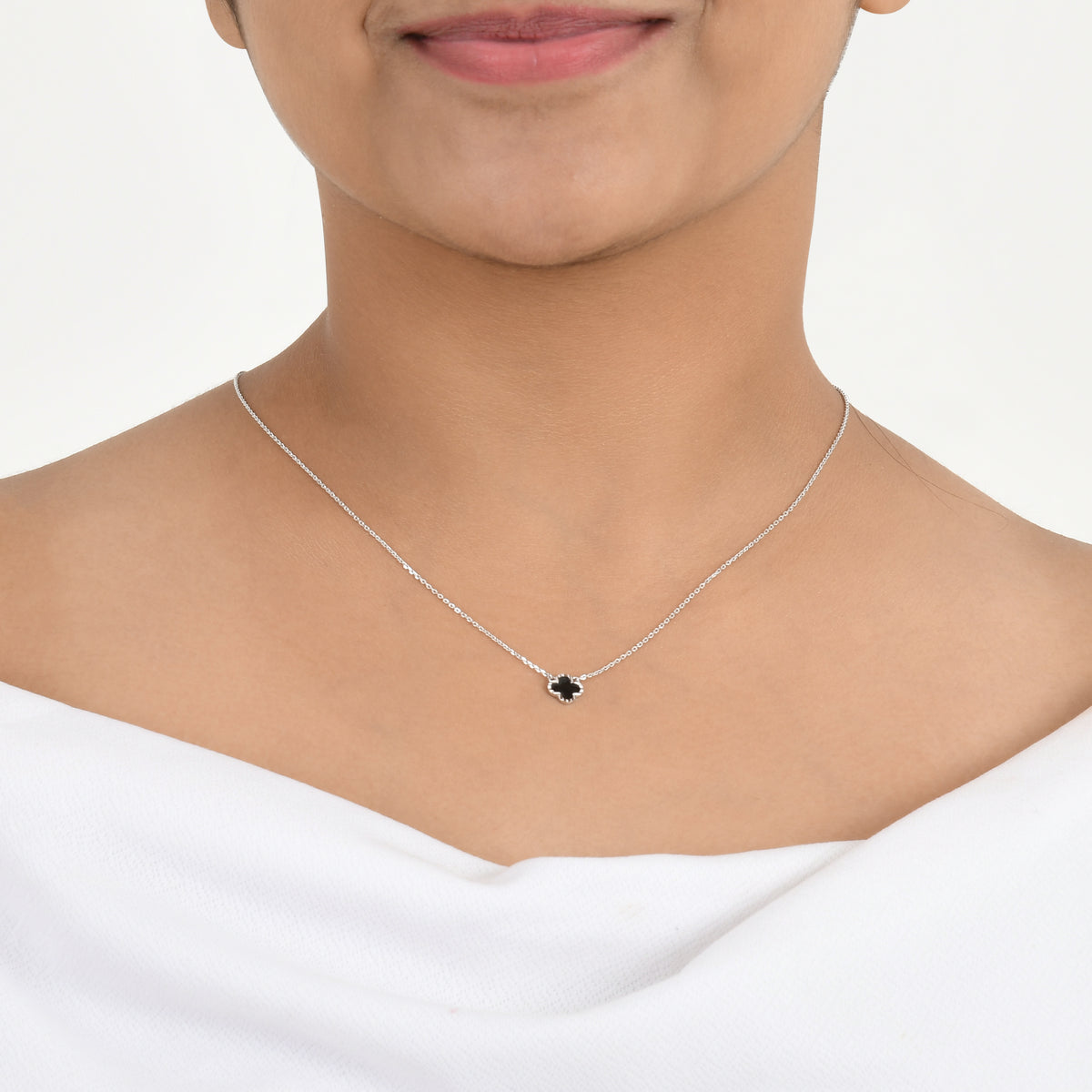 Black Clover 925 Silver Pendant