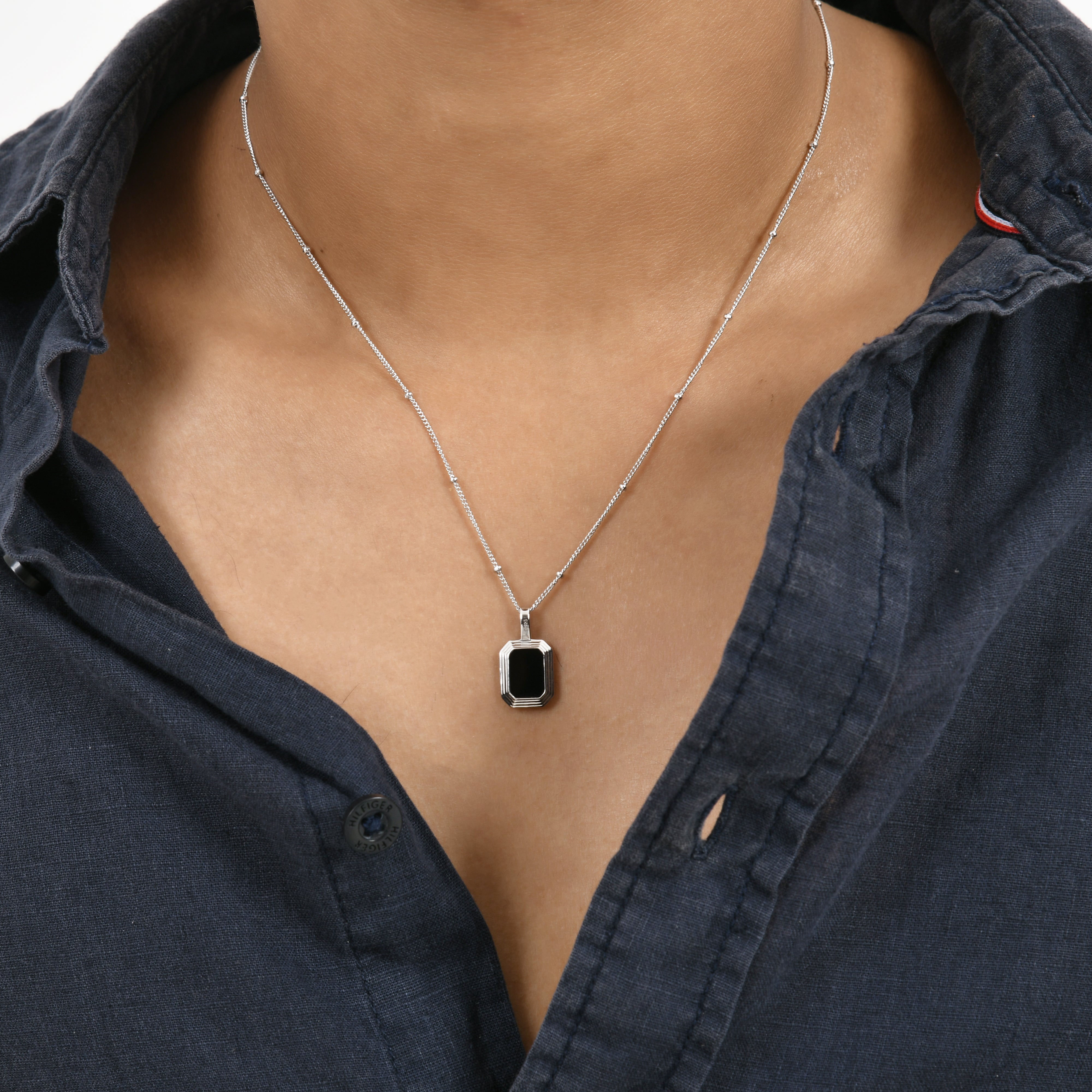 Luster 925 Sterling Silver Necklace – Elegant Reversible Design