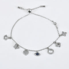 Amulet Dual Link (Bracelet & Anklet) in 925 Sterling Silver