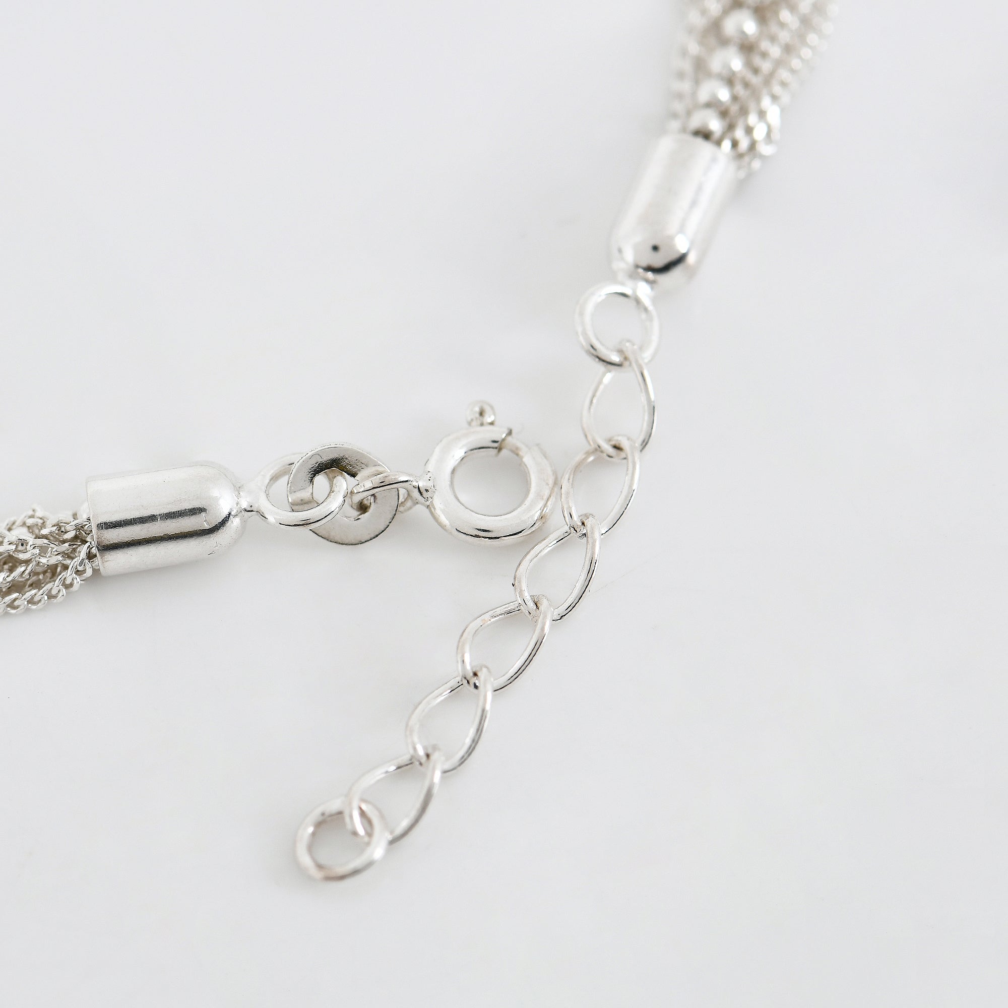 Cascade Link Bracelet in 925 Sterling Silver