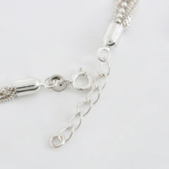 Cascade Link Bracelet in 925 Sterling Silver