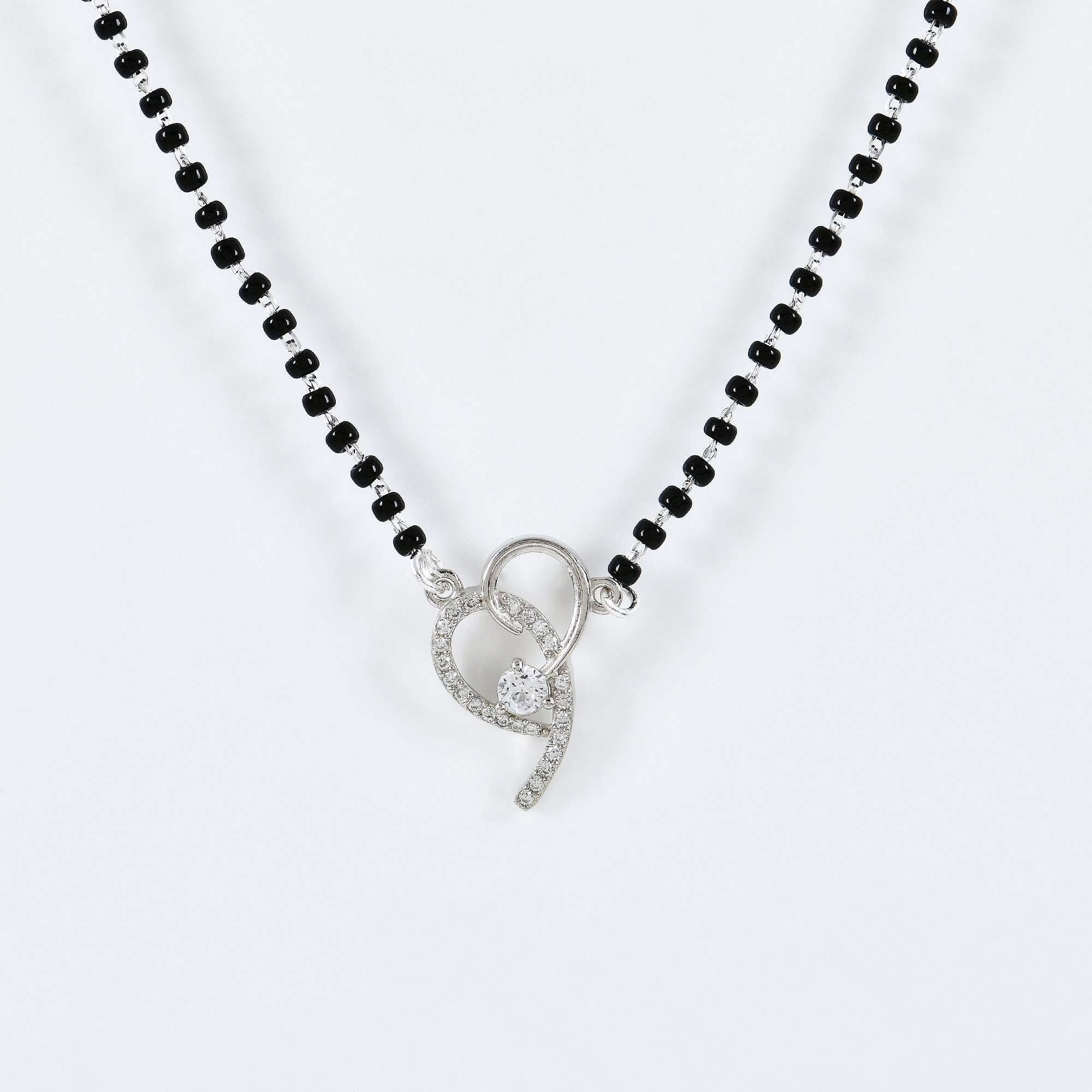 Infinity Heart Mangalsutra in 925 Sterling Silver