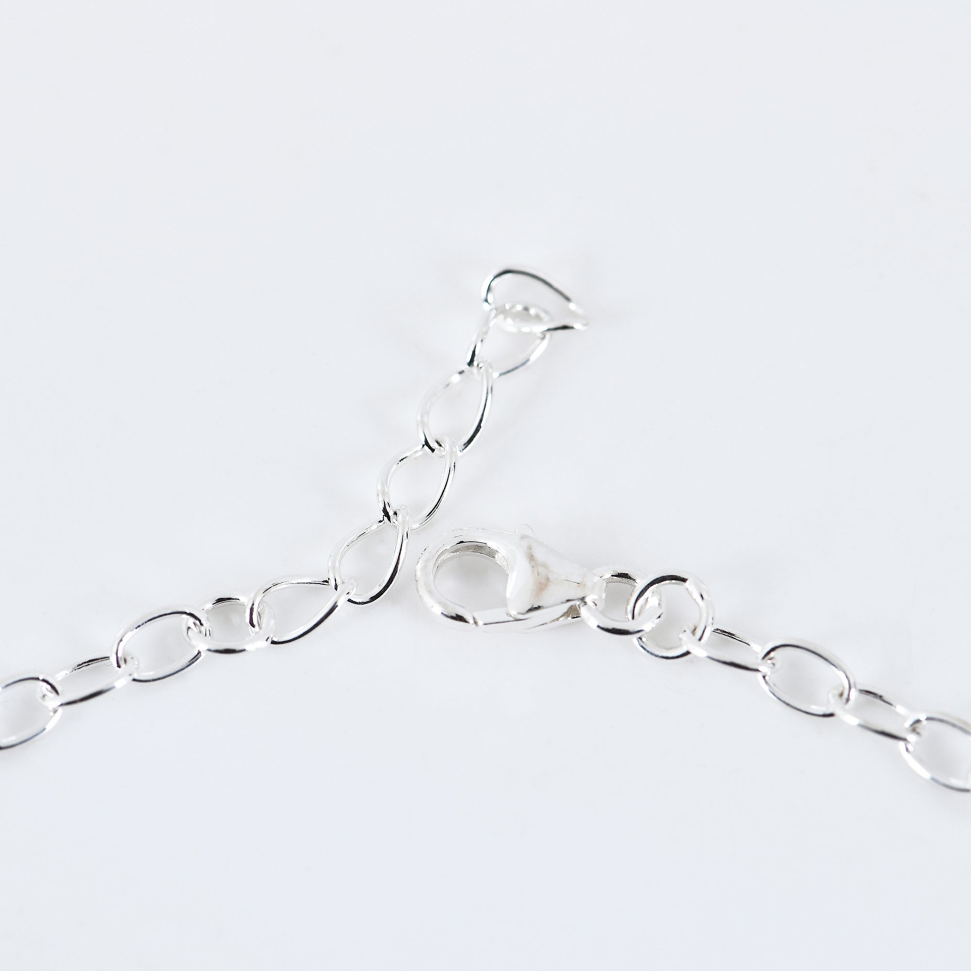 Cresent Moon Anklet in  925 Sterling Silver