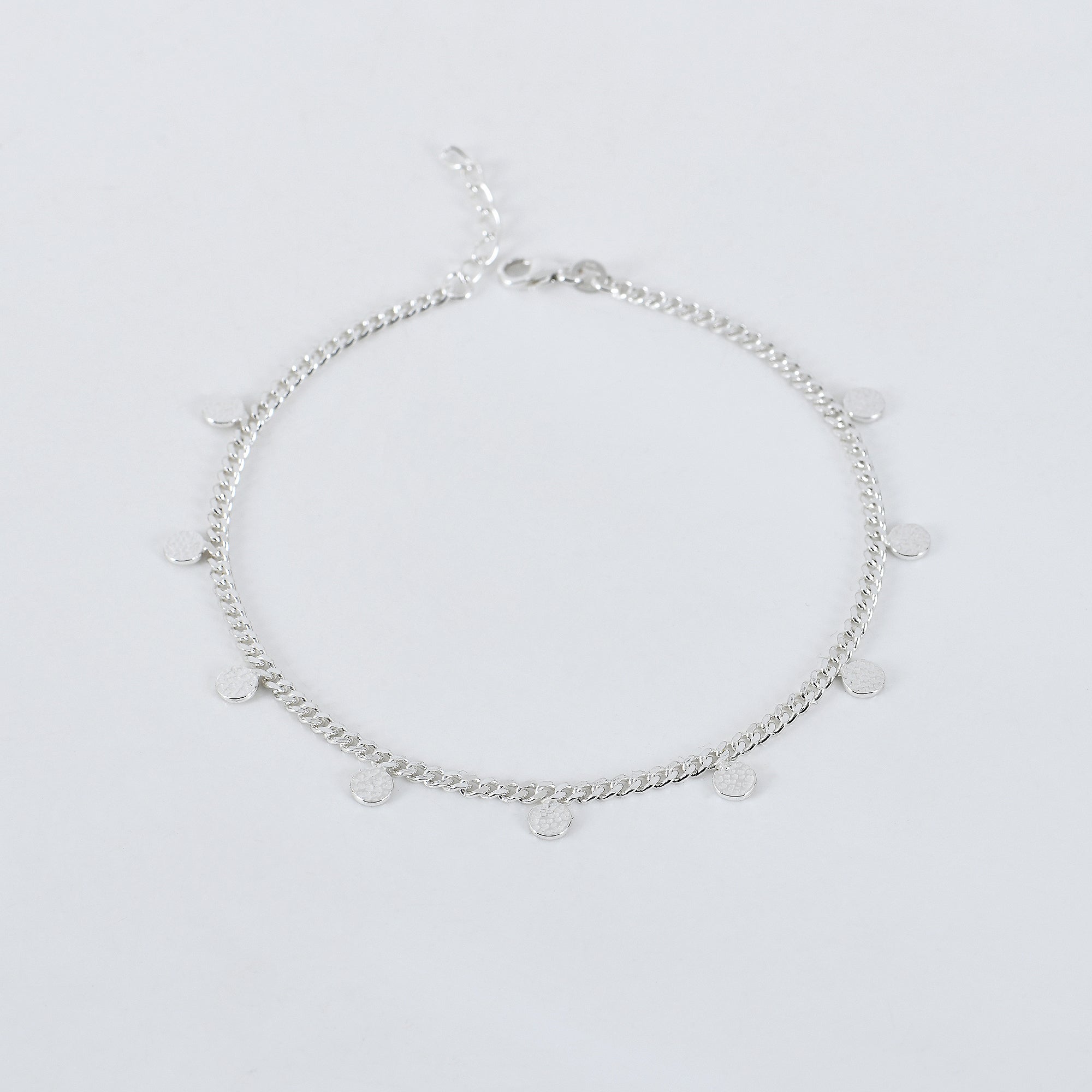 Luna Phase Anklet in 925 Sterling Silver